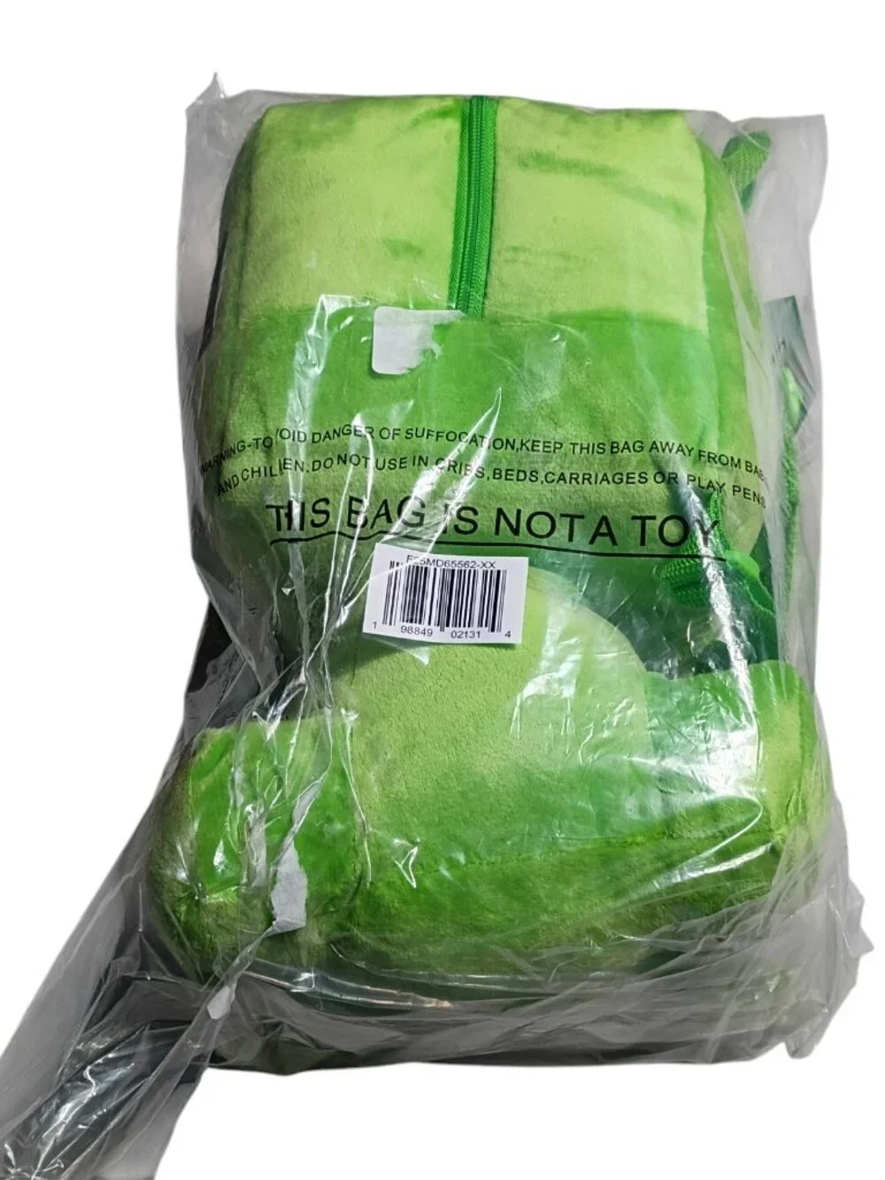 Minecraft Creeper Plush Backpack 24-00-1754 Kids Bag Green Mojang Studios